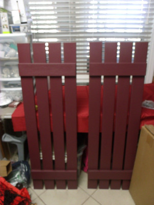 16 in. x 51 in. Polypropylene Plastic 4-Board Open Board and Batten Shutters Pai