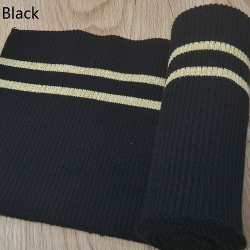 1x Rib Knitted Stretch Stripe Fabric Cuffs Waistband Leg Arms Edging Trim Crafts - Picture 8 of 20