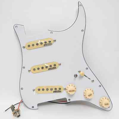 Prewired Loaded Pickguard Alnico 5 Single Coil Pickups for Fender Strat Guitar