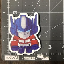 Optimus Prime Adult Humor Skateboard Laptop Guitar Sticker B14M