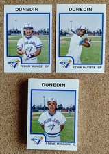 1987 Dunedin Blue Jays (Pro Cards)  Team Set ~ Pedro Munoz ~ Kevin Batiste