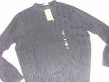 Dockers Docker's NWT Men's Size L Sweater Black Comfort Touch 55 Basic NEW
