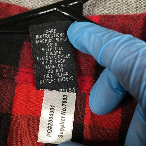 Urban Groove Shirt Boys M Medium Red Black Check Pearl Snap Flannel Casual - Picture 7 of 12