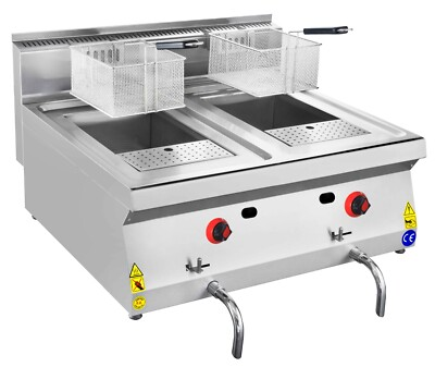#ad Elektro Fritteuse 18 kW Profi 1212 Liter Tischgerät 2 Becken EUR 2023.00