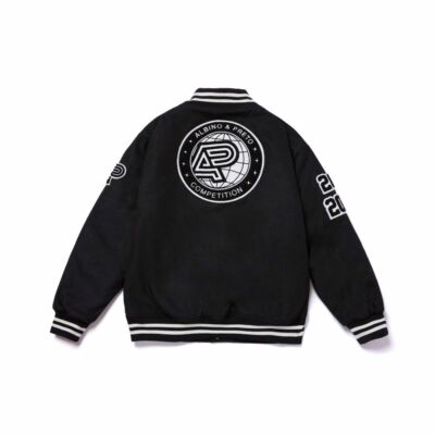ジャケット・アウター ENNOYprofessionalCPNJacket Black /WhiteM Albino and Preto AP Reserve Member 22 Varsity Jacket ***Brand New