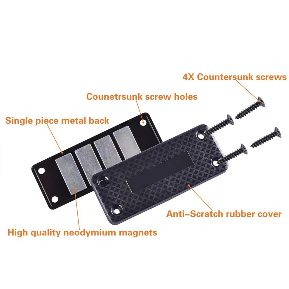 1-3 PCS Gun Magnet Mount Magnetic Holder Holster Concealed Pistol Car Desk Bed - Image 3 of 4