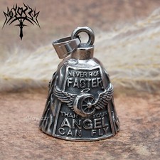 Wing Wheel Motorcycle Biker Bell Hanger Biker Luck Gremlin Ride For Mens Gift