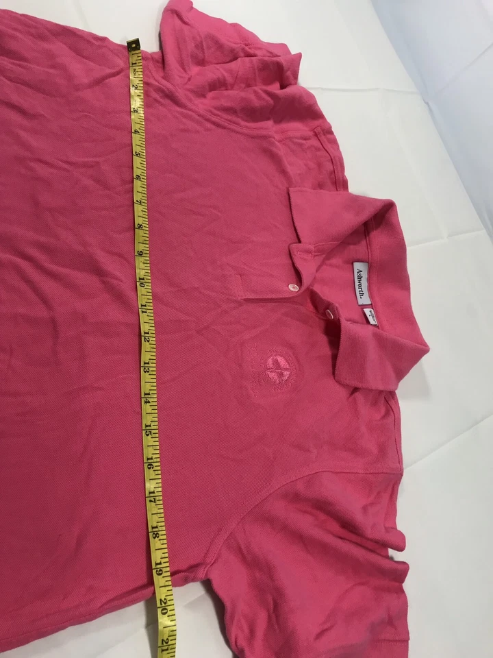 Camisa de golf ASHWORTH para mujer talla L rosa top 2003 Pumpkin Ridge polo con cuello Foto 4 de 4