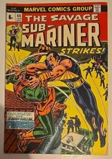 sub mariner #68, marvel comics 1974