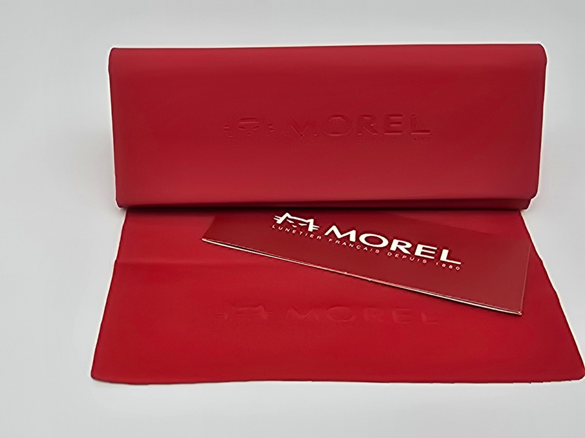 Morel Lightec 6381L MB 612 Gold Horn Eyeglasses Frame w/ Case France 51-16-135 Morel France Lightec Eyeglasses Eye Glasses Frames 6381L 51  main image 2