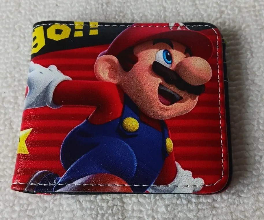 マリオ財布】スーパーマリオ 財布 スター柄 インポートウォレット