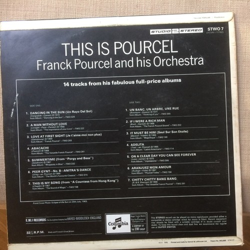 THIS IS POURCEL ( FRANCK) EX-/EX+ VINYL LP 1st Pressing / EMI INNER Abacachi - Picture 2 of 11