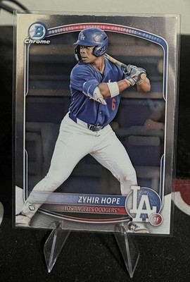 2025 Bowman - Chrome Prospects Zyhir Hope #BCP-2 (RC)