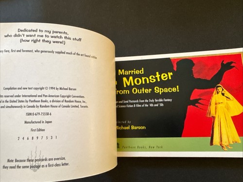 Plan 9 from Outer Space Uncensored & Uncut Screenplay & Poster Book Of 40s & 50s - Foto 13 di 16