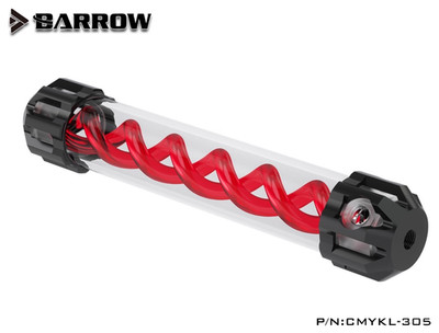 Barrow T-VIRUS Aluminum + Acrylic Double Helix Reservoir 305mm CMYKL-305 RED