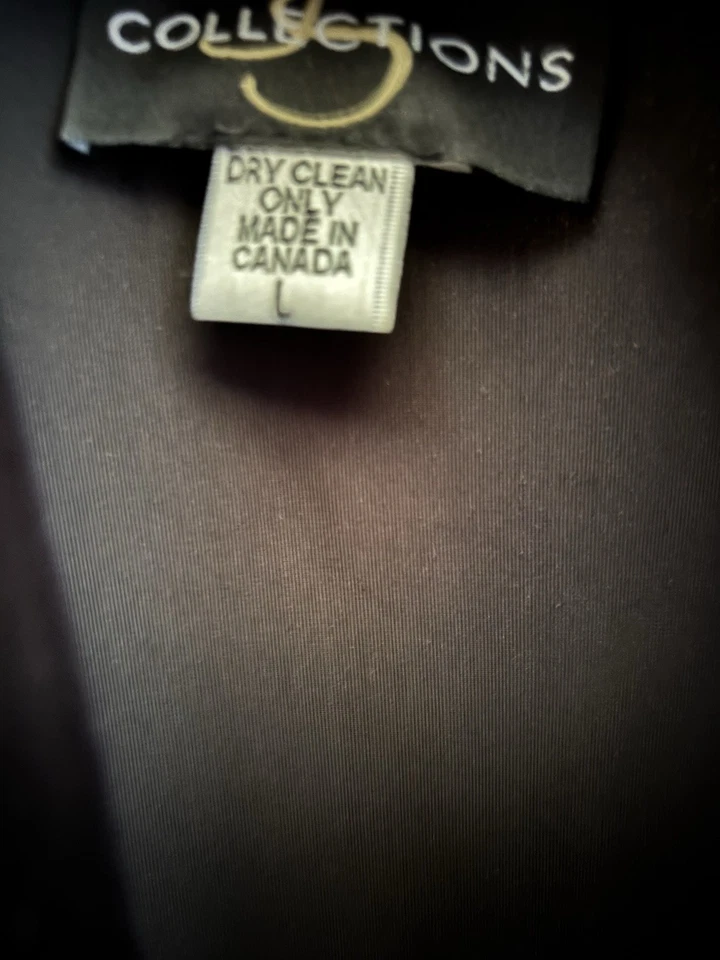 JS Collection Women’s Black Stretch Velvet Duster Size Large - Image 2 of 4