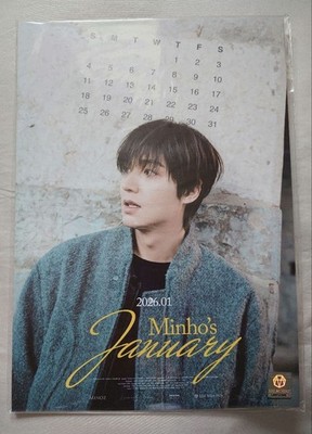 Lee Min Ho Official Calendar 2026 Unopened, 26x18cm, Idols, Talent Goods