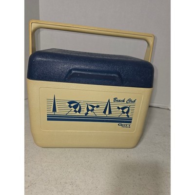 Gott Tote 6 Cooler Unisex Small Blue Cream Good Beach Club Retro Portable USA