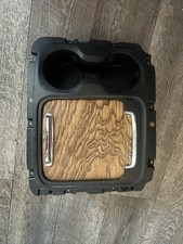 2013-2018 Dodge Ram Longhorn Wood Center Console Cup Holder Sliding Bezel A1 2013-2018 Dodge Ram Longhorn Wood Center Console Cup Holder Sliding Bezel A1