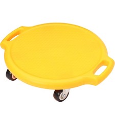 Indoor Scooter Board with Handles, Floor Scooter, Heavy-Duty Sit Down Scooter...