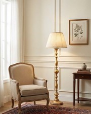 Pied De Lampe En Bois Classique Or 1 Lumière COLL DBS 110/PT