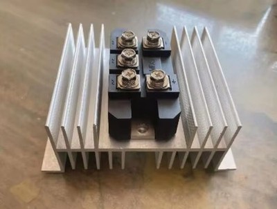 MDS 150A 3-Phase 1600V Diode Bridge Rectifier w/ Heat Sink 125Mm X 90Mm X 50Mm