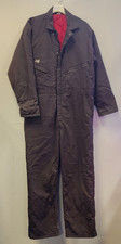VTG Red Cap Insulated Coveralls L Reg Brown Workwear Outdoor Farm Rugged