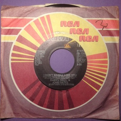 Hall & Oates - I Don't Wanna Lose You (7'' single) juke box US issue PB 11424