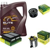 Mann Inspektionspaket 5L Mannol Elite 5W-40 FüR Suzuki Jimny 1.5 Ddis 4X4