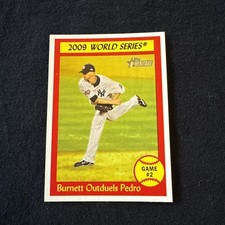 Burnett Outduels Pedro 2010 Topps Heritage #307 New York Yankees 