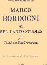 Robert King 43 Bel Canto Studies for Tuba or Bass Trombone - Music for Brass ...