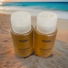 2 x OUAI DETOX SHAMPOO Travel Size 3 oz each with APPLE CIDER Vinegar 6 oz total