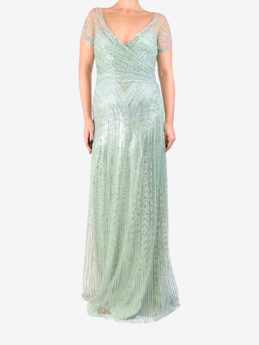 green emerald velvet dress Tana Pale Aqua Dress