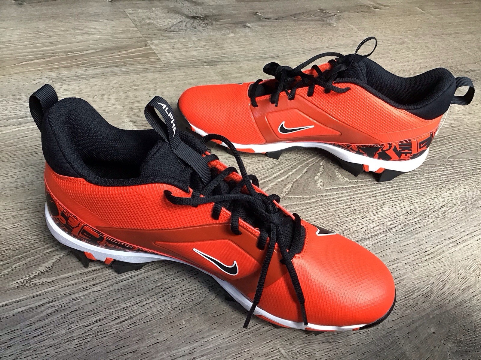 Nike Mens Size 11.5 Alpha Menace 4 Shark NRG Football Cleats FQ4536-600 New thumbnail 6