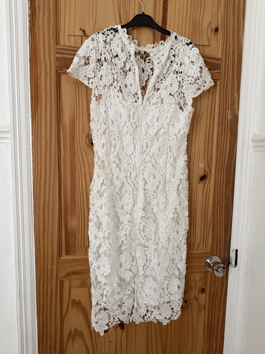 quiz white lace dress Crochet White Lace Dress for Sunset Holidays