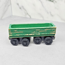 Thomas Wooden Railway Henry's Green Log Car 1997 No Cargo Train Vtg