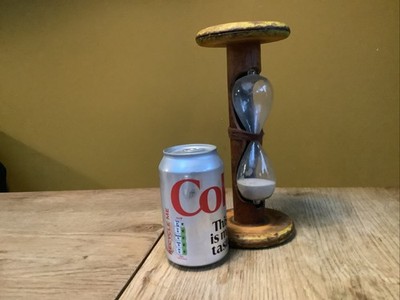 Vintage große Holzklöppel Sand Timer