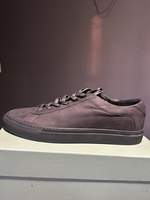 Koio Men's Capri Sneakers Size 11 Charcoal Gray Suede Leather Lace Up Low Top