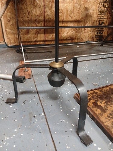 Wrought Iron Adjustable Floor Lamp with Shade - Picture 2 of 8