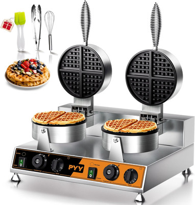 Dual-Head Waffle Maker - 2500W Non-Stick Electric Baker for Commercial Use