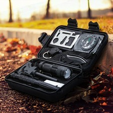 Magnesium Fire Starter Flint Steel Survival Lighter Camping Outdoor Emergency