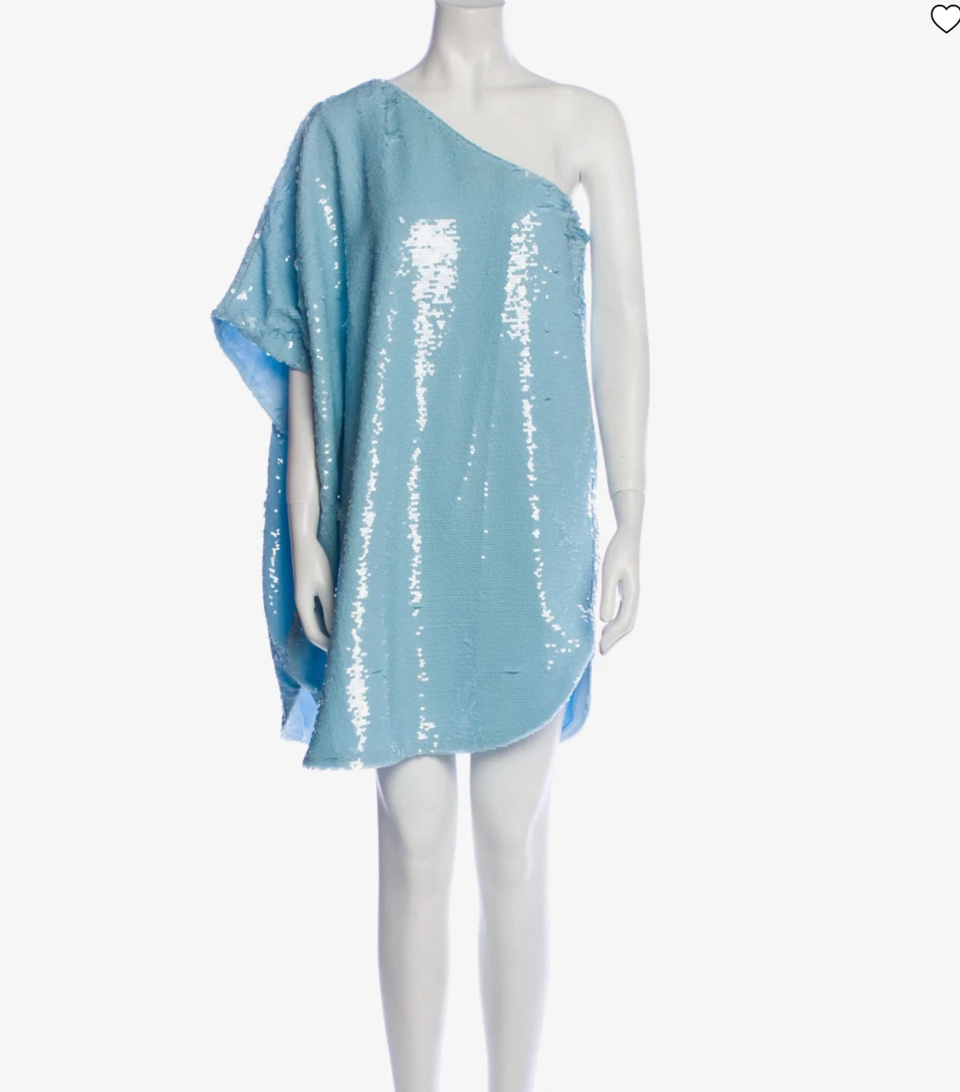 sachin and babi light blue dress Chiffon Printed Tie One Shoulder Maxi Dress main image 1