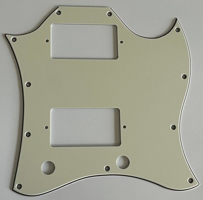 For Fit US Gibson SG Standard Style Full Face Guitar Pickguard 3 Ply Parchment