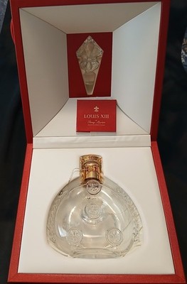 Remy Martin Louis XIII Cognac Baccarat Empty Bottle w/ Clamshell Case & Gift Box