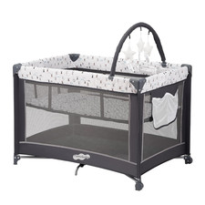 Baby Playard Folding Play Pen Foldable Bassinet Bed Crib Choose Your Color