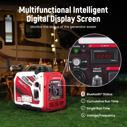 Smart Inverter Generator 3.2KW Rated Portable Petrol Digital Meter for Camping - Picture 6 of 18