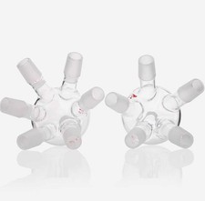 Glass Multi-Heads Evaporation Flask, Rotary Evaporator, 19# 24# Lab Joints ca