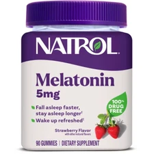 Natrol Melatonin 5mg Sleep Aid Gummies - Strawberry - 90ct