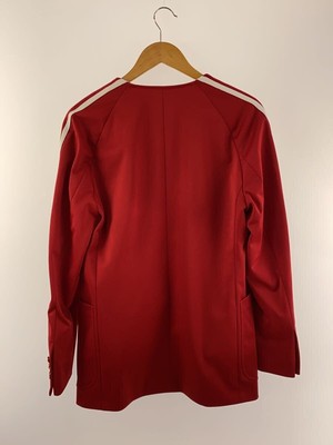 GUCCI × adidas / ×アディダス サイドスリーライン ポリエステル ジャケット/46/ポリエステル/RED/707683 GUCCI x adidas Others Double Collarless Jacket 46 in Red, 707683