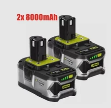 8.0Ah For RYOBI 18V Tool Battery P105 P108 One Plus High Capacity 18Volt Lithium